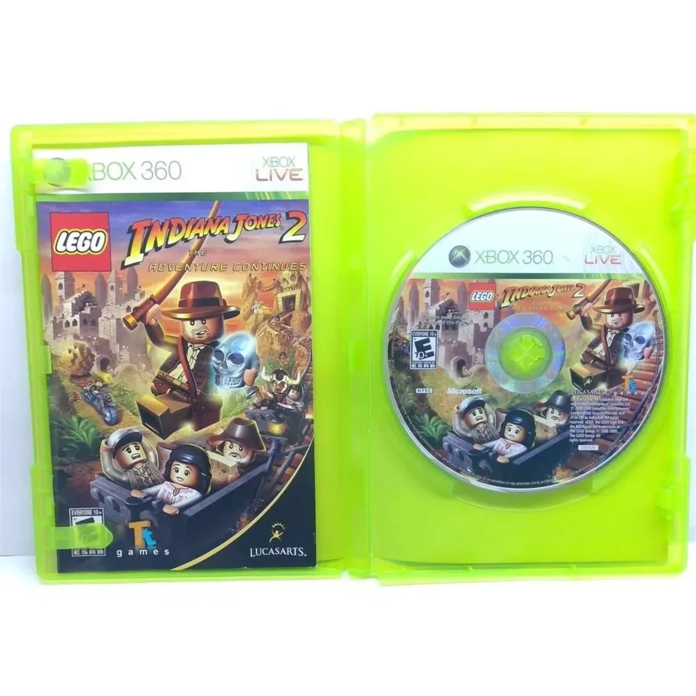 LEGO Indiana Jones 2 The Adventure Continues (Xbox 360, 2009) Complete Tested